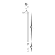 Havit Lighting Liueg Aluminium Black LED Bollard Spike Light