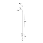 Havit Lighting Liueg Aluminium Black LED Bollard Spike Light