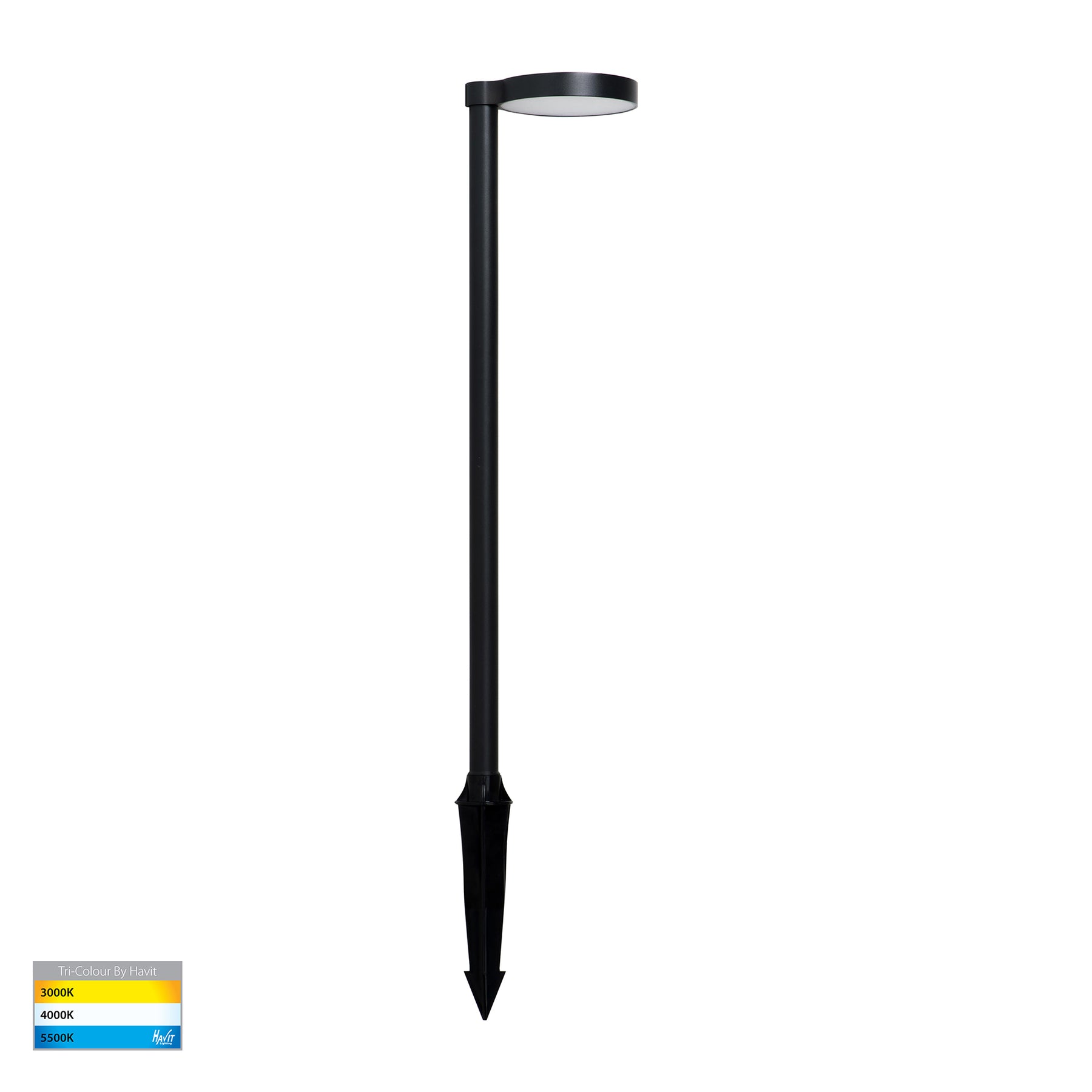 Havit Lighting Liueg Aluminium Black LED Bollard Spike Light