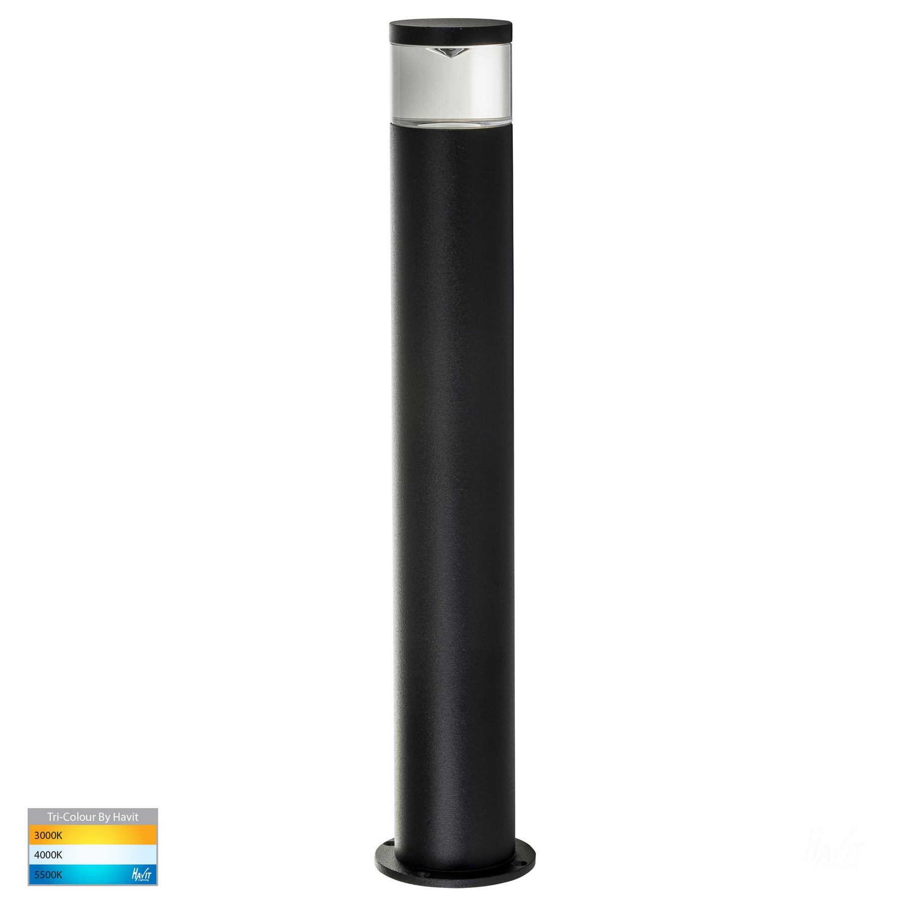 Havit Lighting Highlite Black TRI Colour LED Bollard Lights