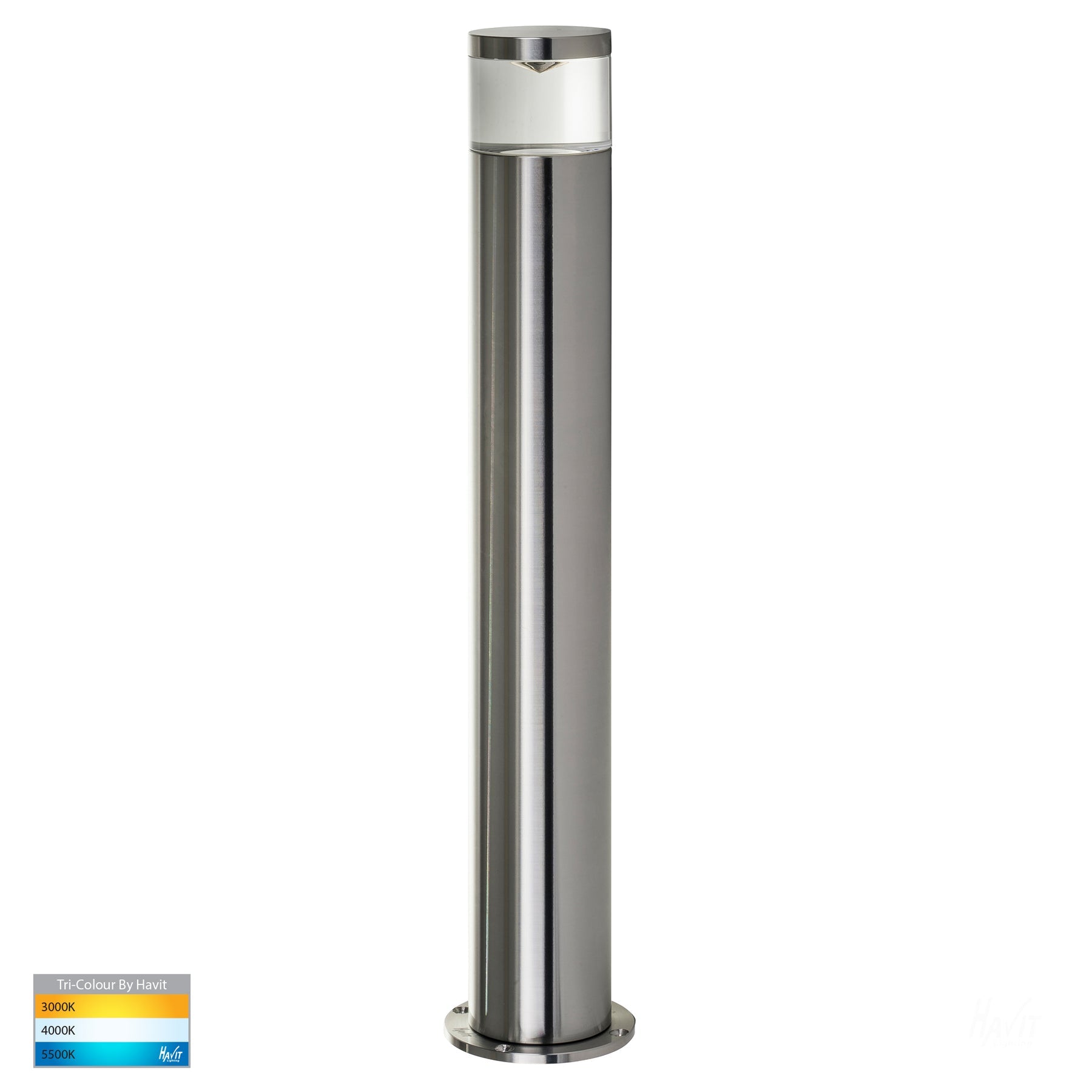 Havit Lighting Highlite Titanium Aluminum TRI Colour LED Bollard Lights