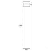 Havit Lighting Maxi 600 316 Stainless Steel TRI Colour LED Bollard Light