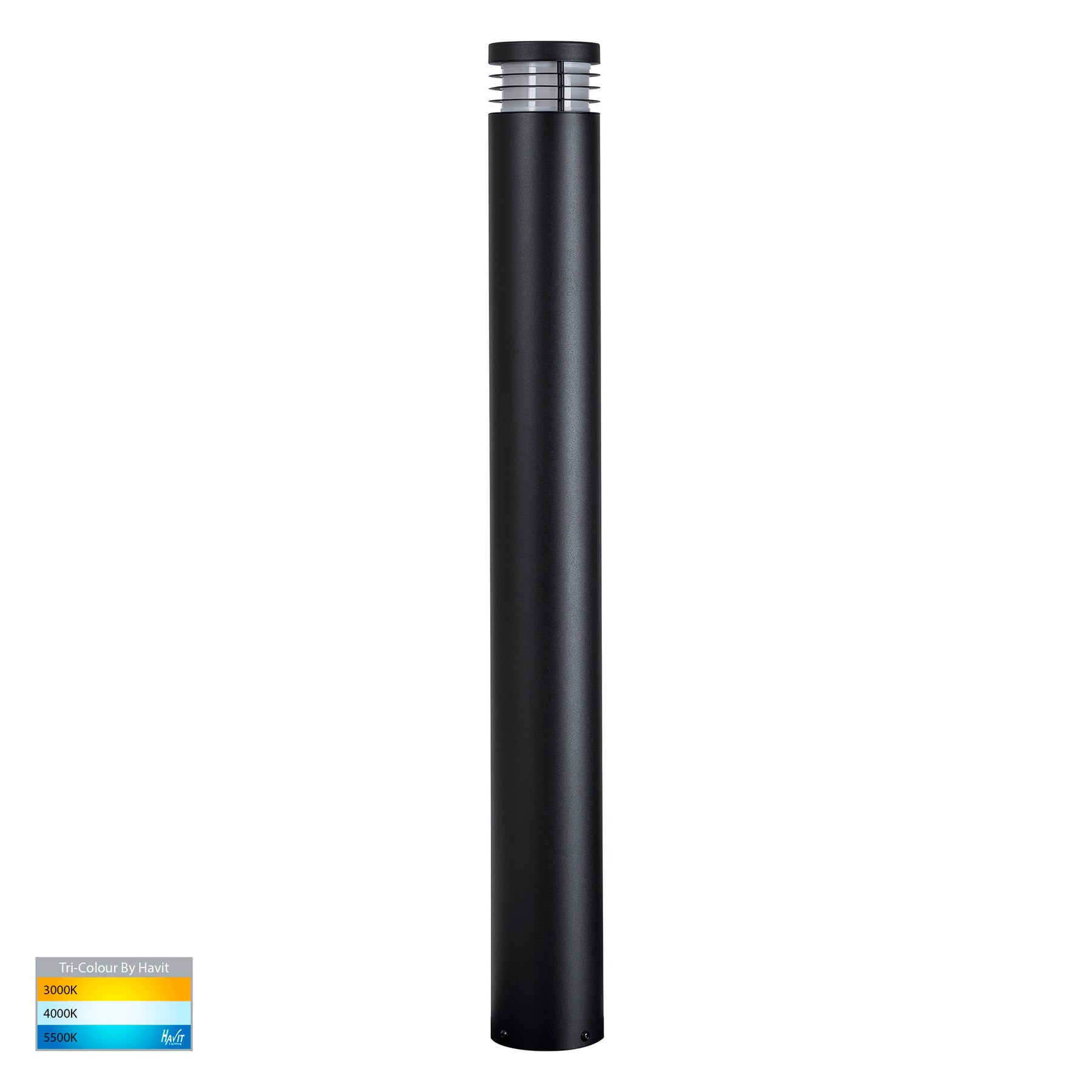 Havit Lighting Maxi 900 Black TRI Colour LED Bollard Light