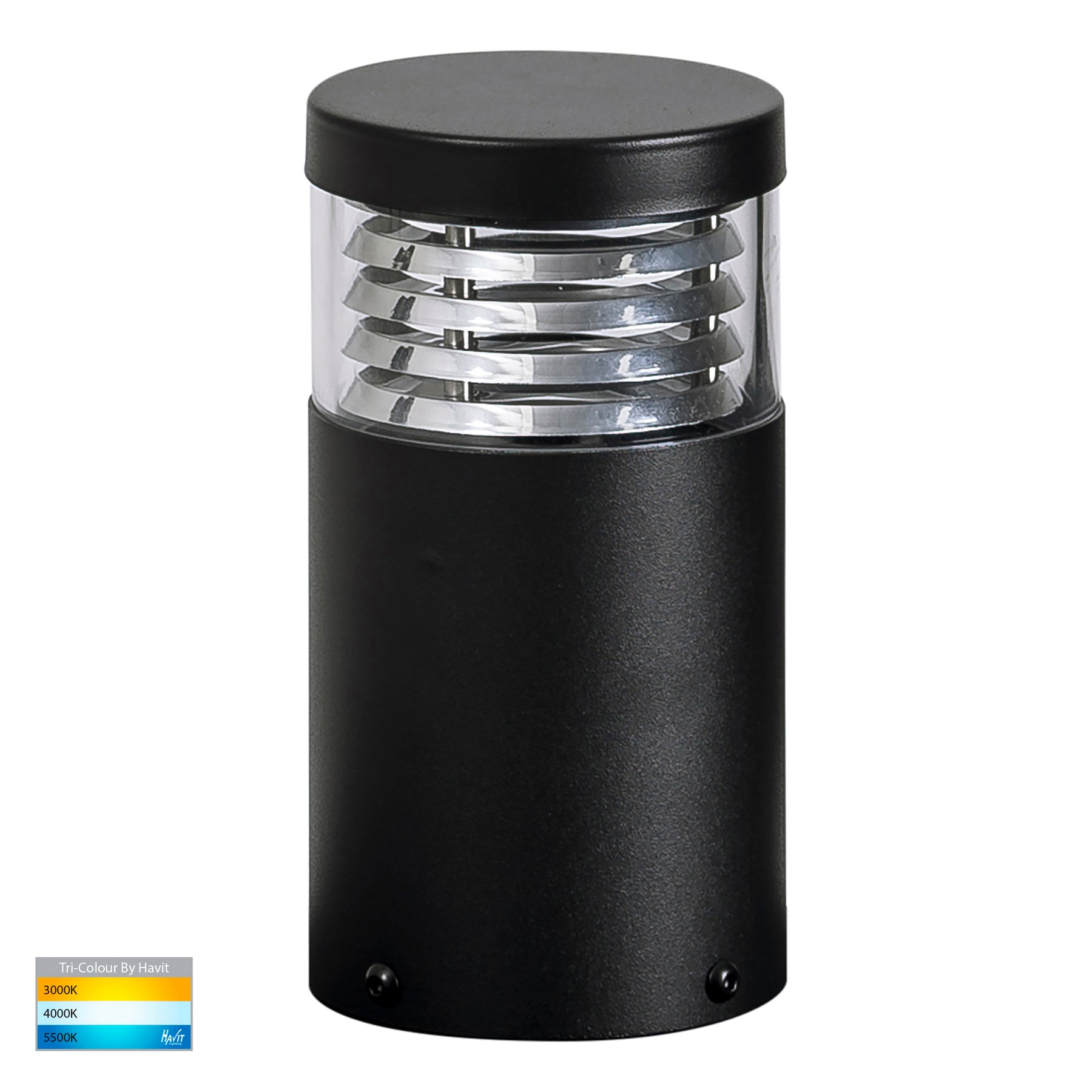 Havit Lighting Mini Black Louvred LED Bollard Light