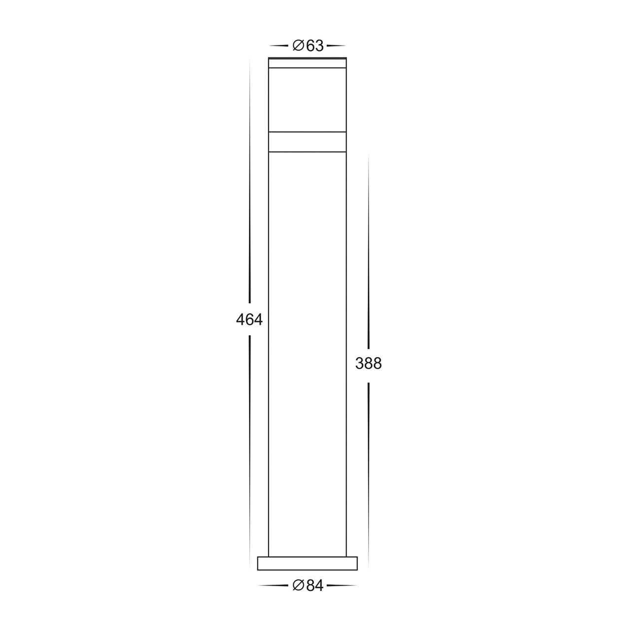 Havit Lighting Highlite Black LED Bollard Light