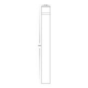 Havit Lighting Highlite Black LED Bollard Light