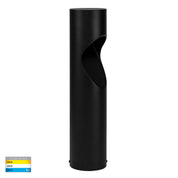 Havit Lighting Fedor Round Aluminium Black Tri Colour LED Bollard Light