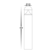 Havit Lighting Divad 650mm Black LED Bollard Light