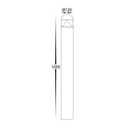 Havit Lighting Divad 1050mm Black LED Bollard Light