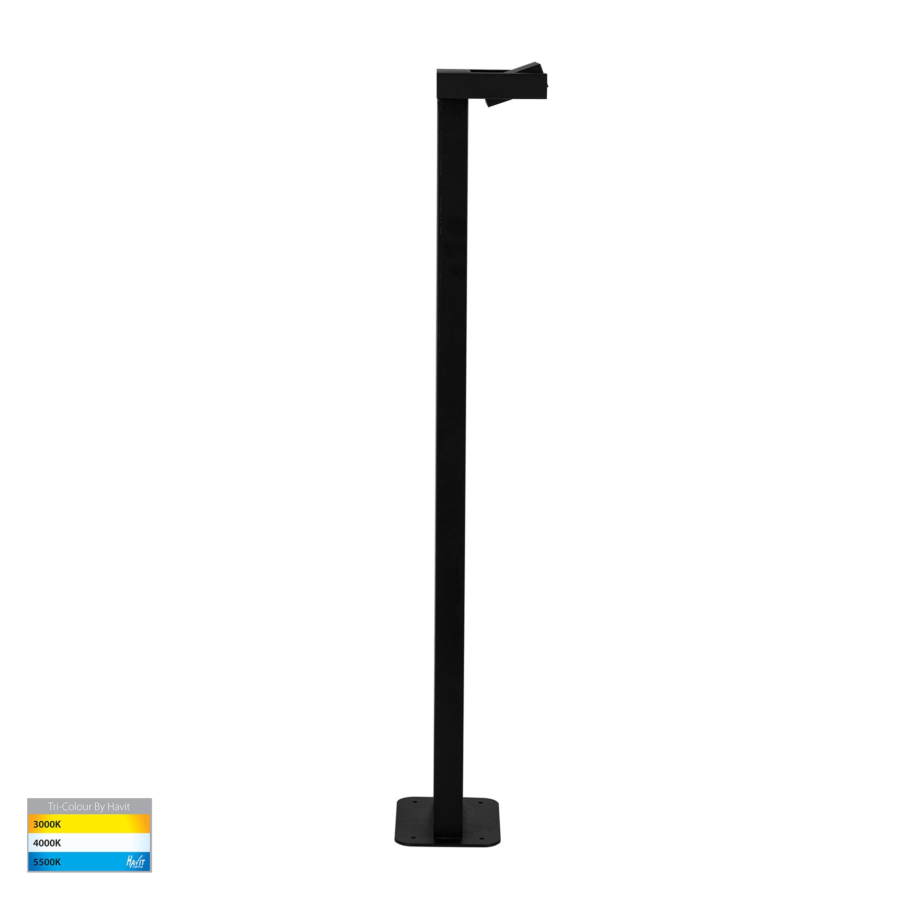 Havit Lighting Locu Black Single Adjustable LED Bollard Light