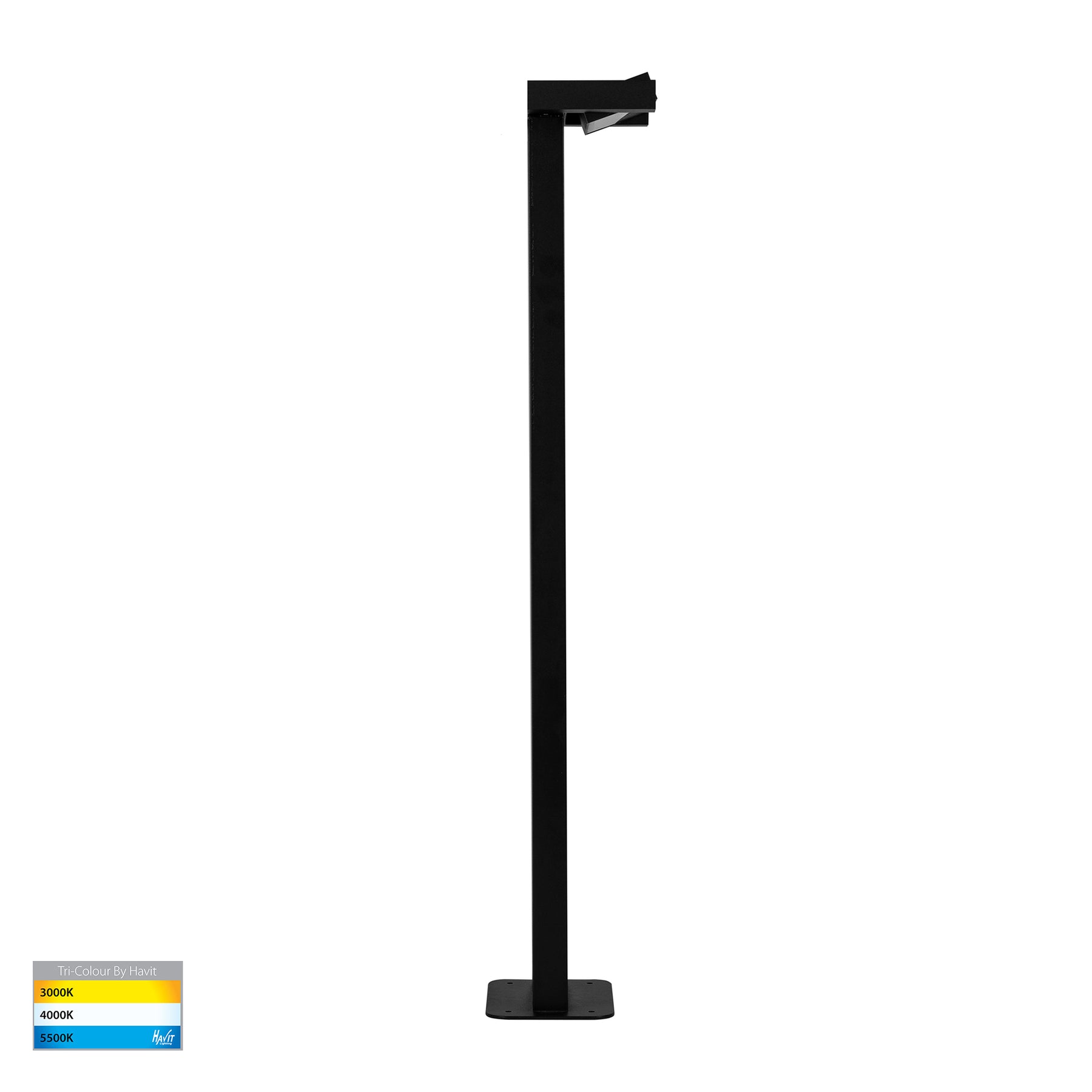 Havit Lighting Locu Black Single Adjustable LED Bollard Light
