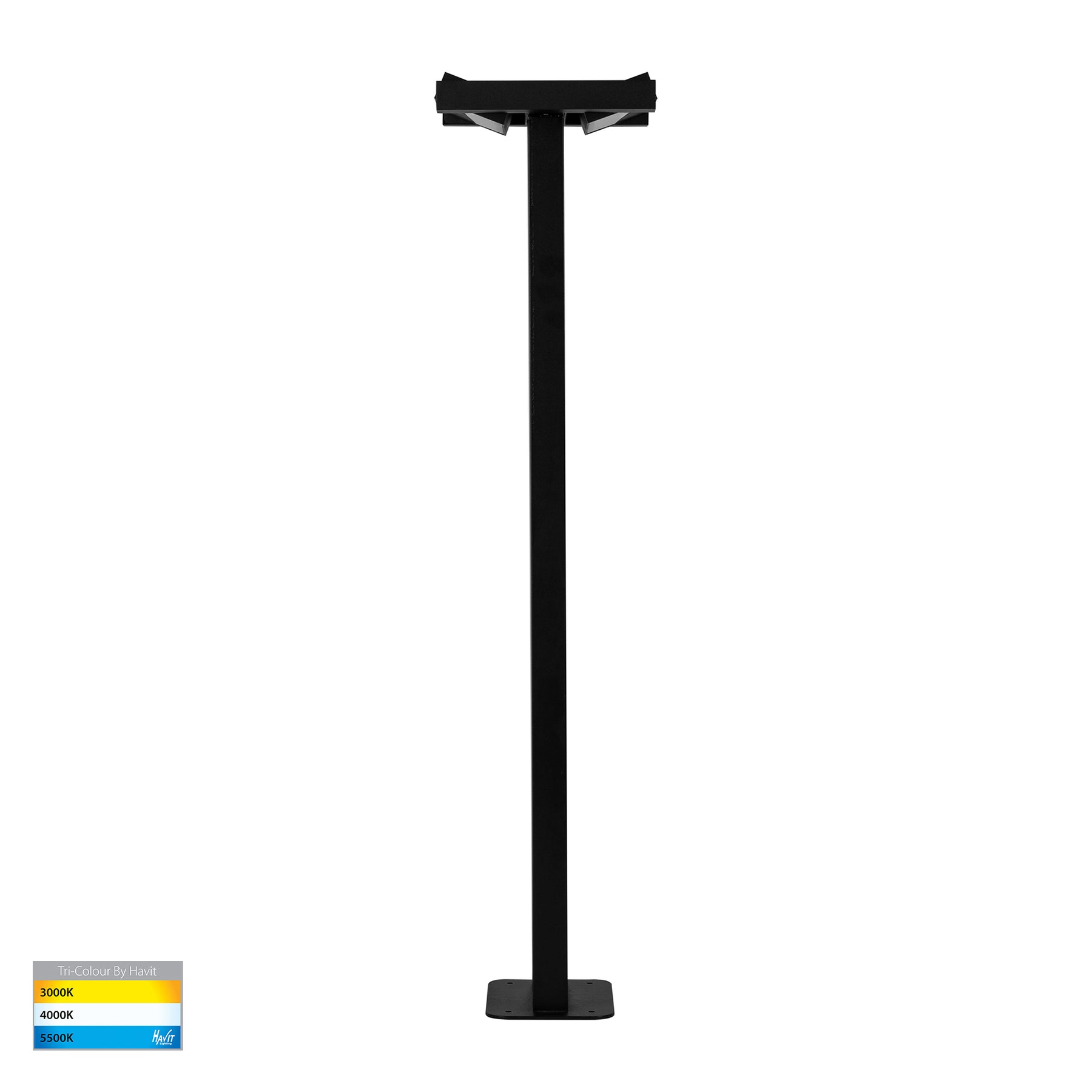 Havit Lighting Locu Black Double Adjustable LED Bollard Light