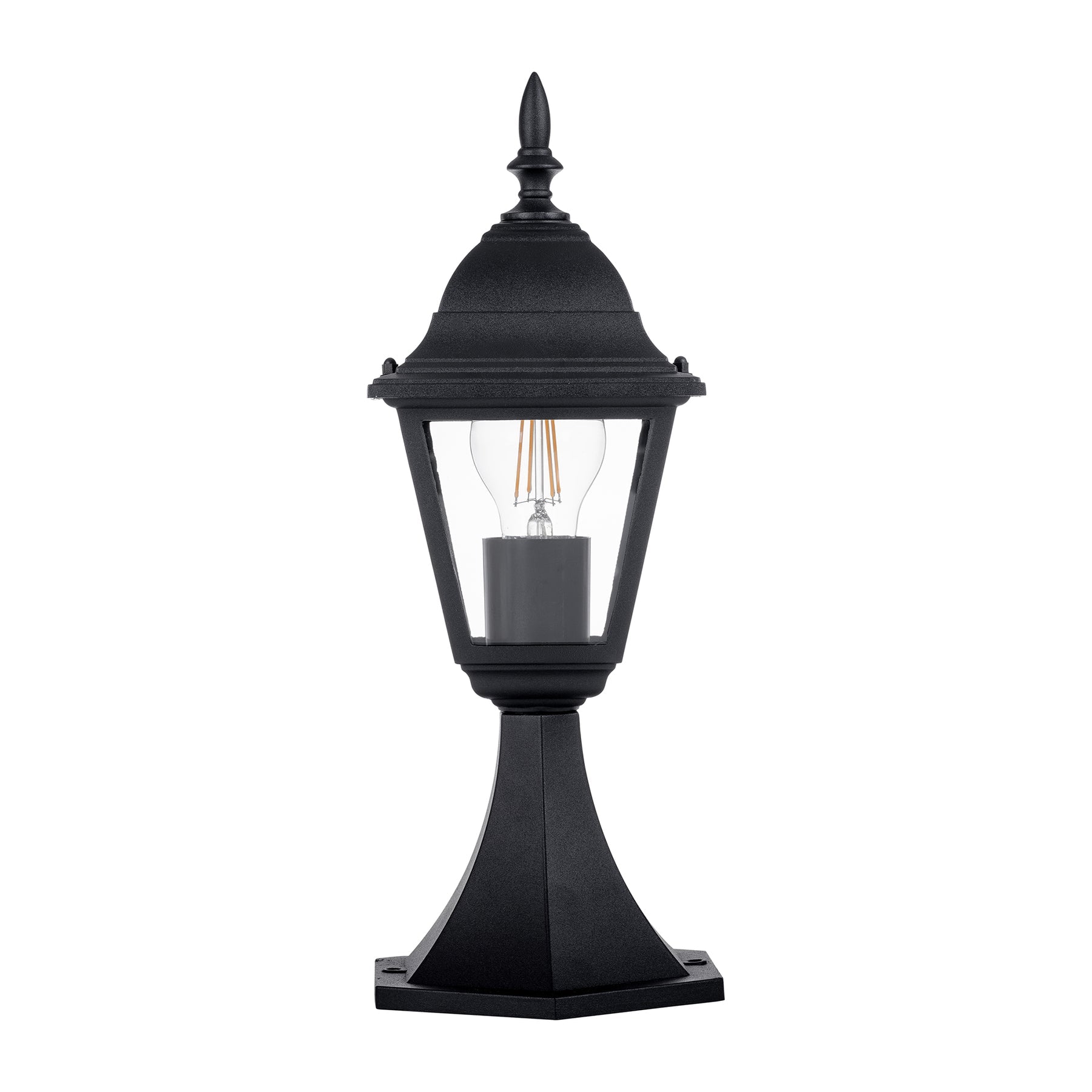 Havit Lighting Newark Aluminium Black 4 Panel Pillar Light