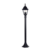 Havit Lighting Newark Aluminium Black 4 Panel Post Light