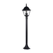 Havit Lighting Newark Aluminium Black 4 Panel Post Light