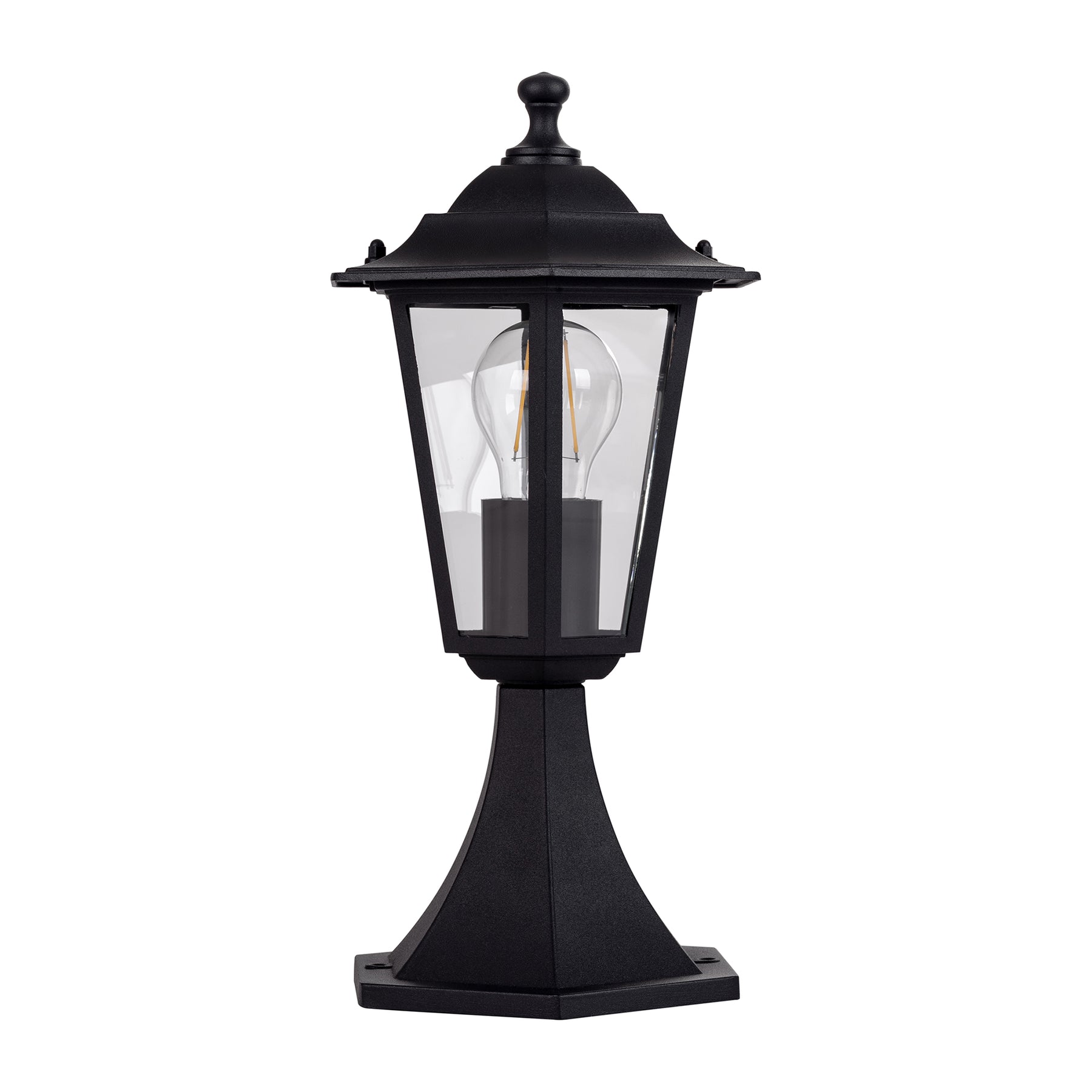 Havit Lighting Fibra Aluminium Black 6 Panel Pillar Light