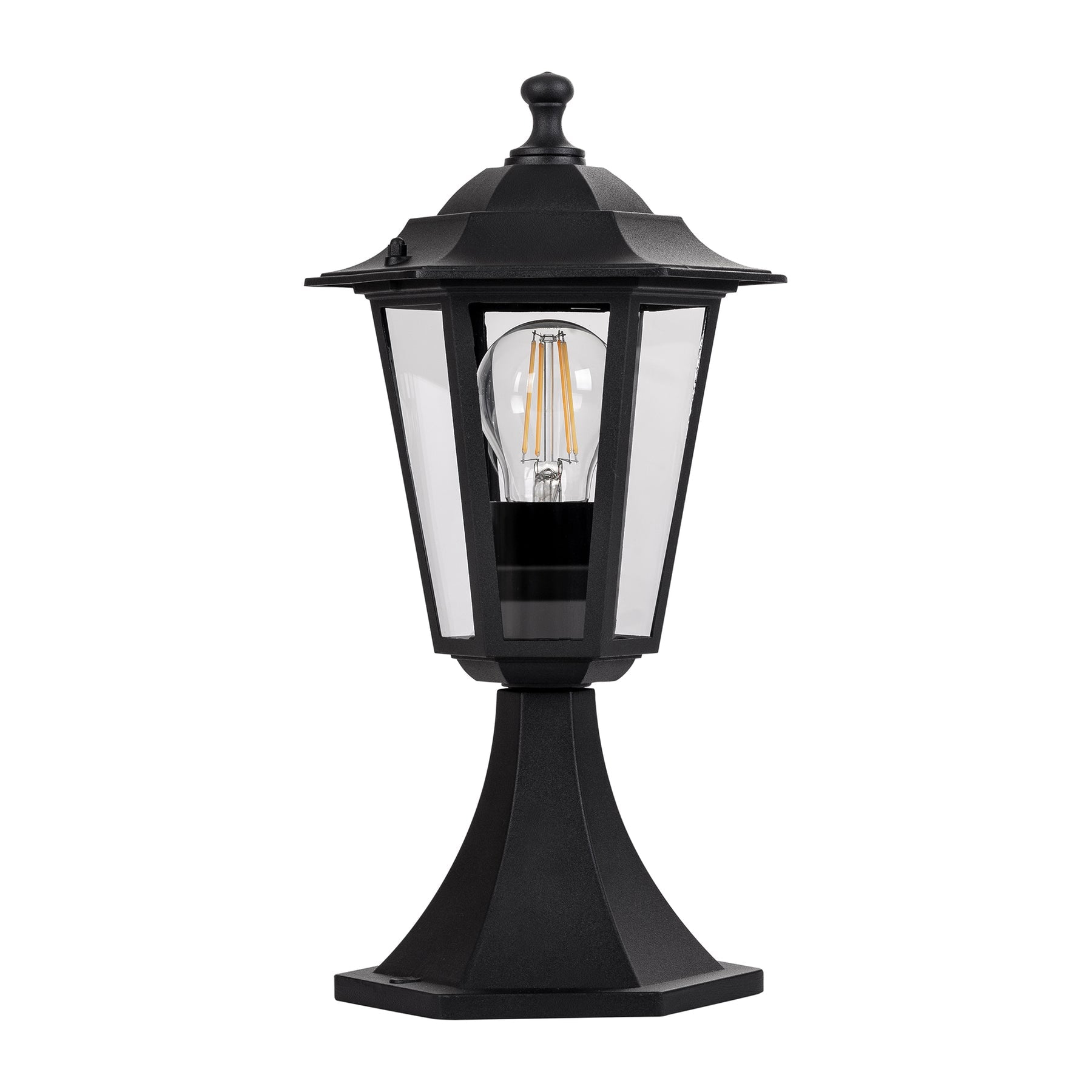 Havit Lighting Fibra Aluminium Black 6 Panel Pillar Light