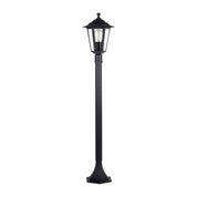 Havit Lighting Fibra Aluminium Black 6 Panel Post Light