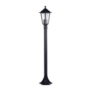 Havit Lighting Fibra Aluminium Black 6 Panel Post Light