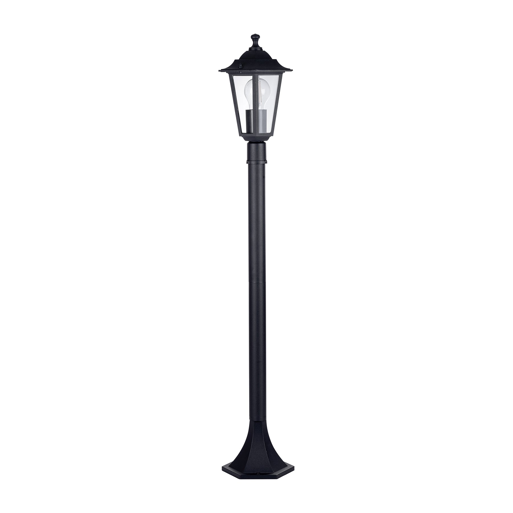 Havit Lighting Fibra Aluminium Black 6 Panel Post Light