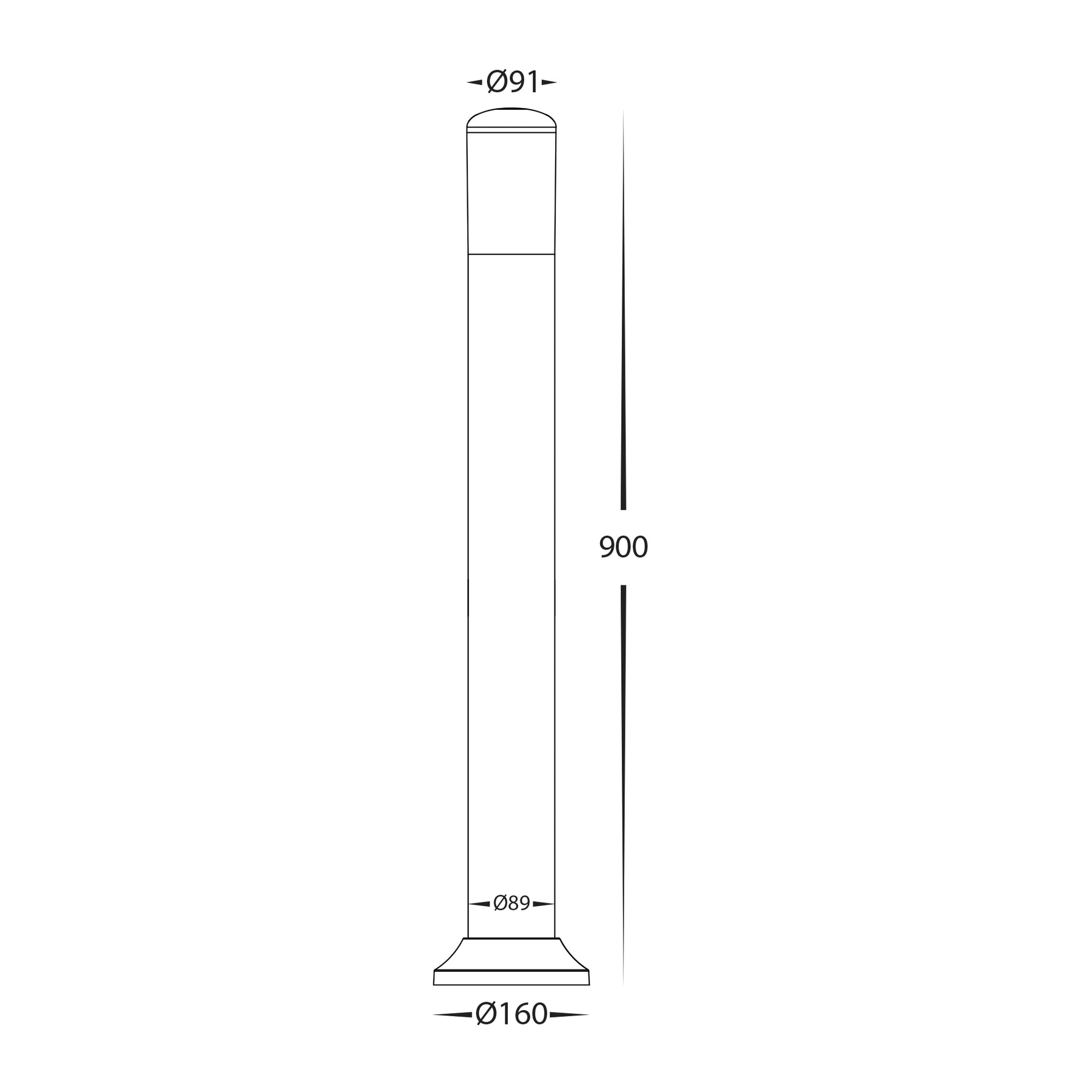 Havit Lighting Renzi Polycarbonate LED Bollard Light