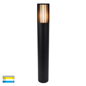 Havit Lighting Tenac Aluminium Black Tri Colour LED Bollard Light