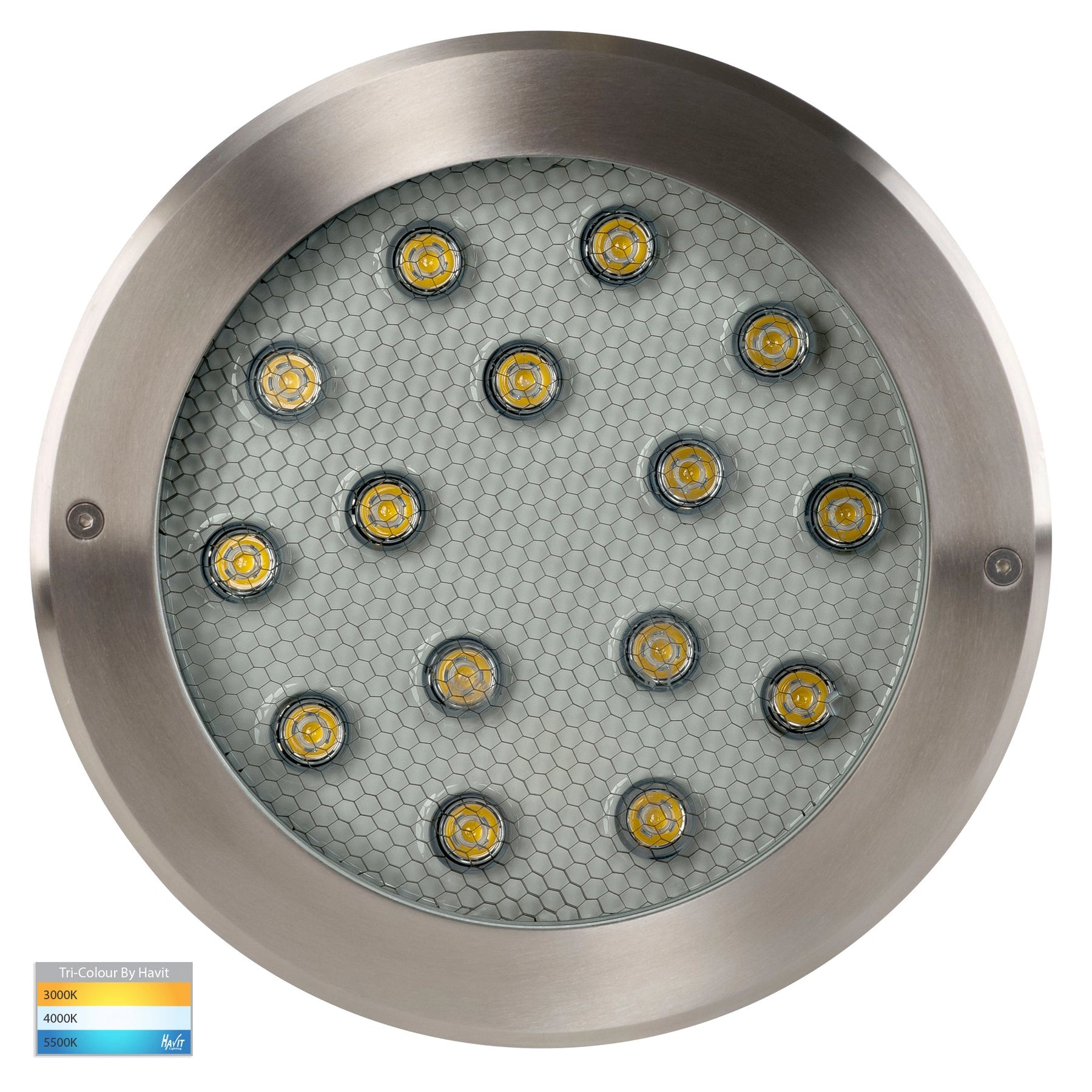 Havit Lighting Split 316 Stainless Steel TRI Colour 18w LED Inground Light