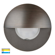 Havit Lighting Ollo Antique Brass TRI Colour LED Step Light With Eyelid