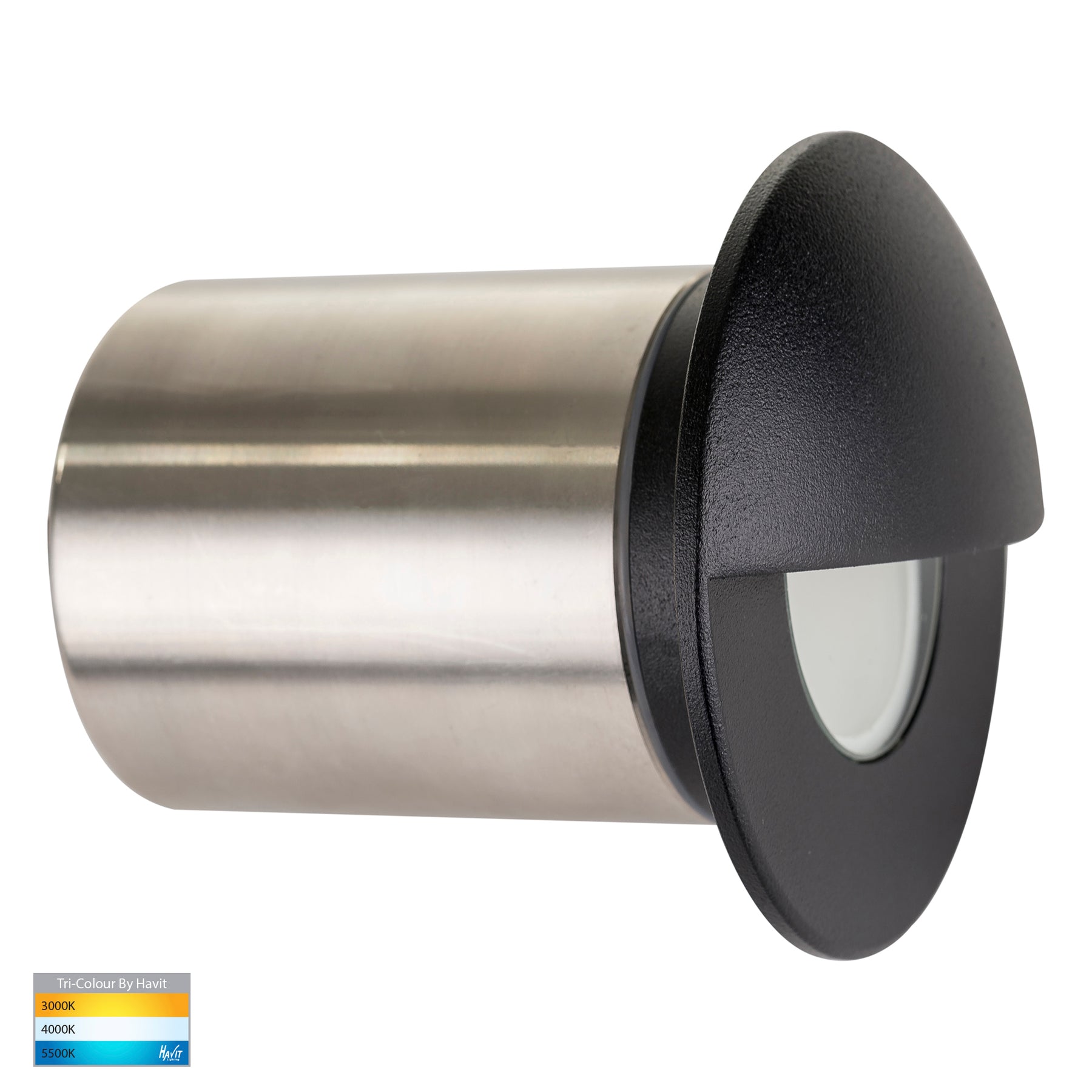 Havit Lighting Ollo Black TRI Colour LED Step Light With Eyelid