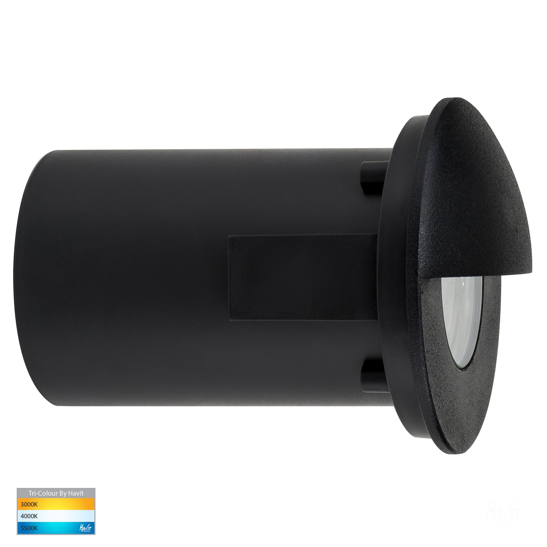 Havit Lighting Ollo Black TRI Colour LED Step Light With Eyelid