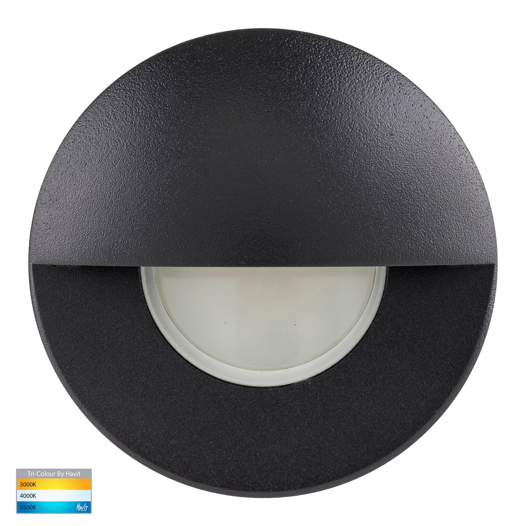 Havit Lighting Ollo Black TRI Colour LED Step Light With Eyelid