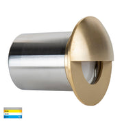 Havit Lighting Ollo Brass TRI Colour LED Step Light With Eyelid