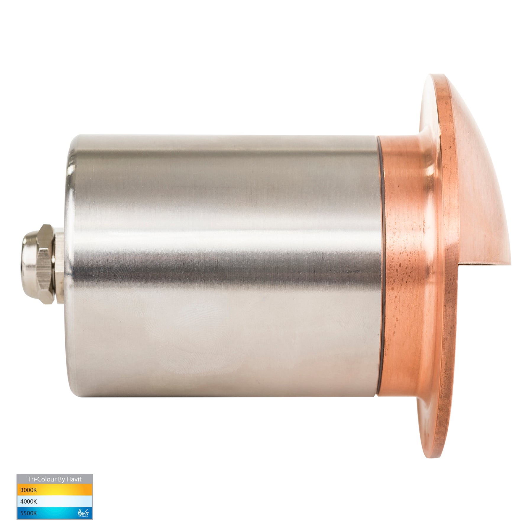 Havit Lighting Ollo Copper TRI Colour LED Step Light With Eyelid
