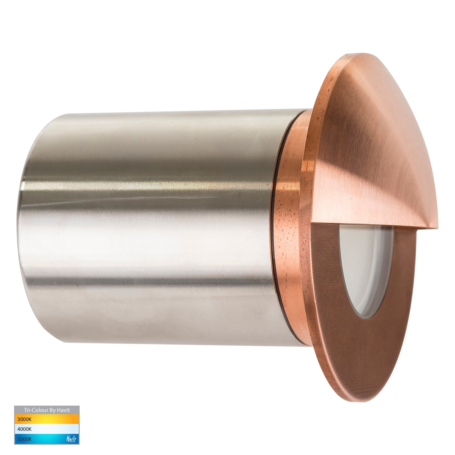 Havit Lighting Ollo Copper TRI Colour LED Step Light With Eyelid