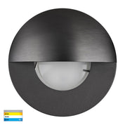 Havit Lighting Ollo Graphite Coloured Brass TRI Colour LED Step Light With Eyelid