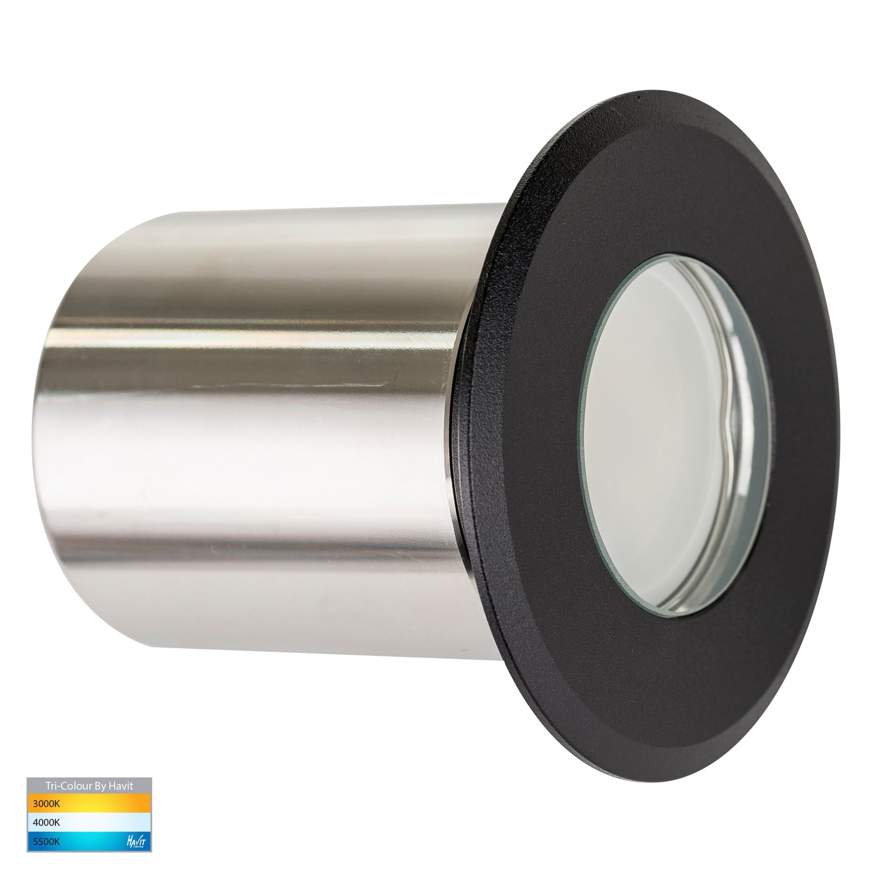 Havit Lighting Ollo Black TRI Colour LED Step or Inground Light