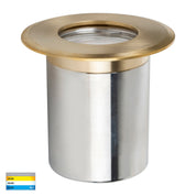 Havit Lighting Ollo Brass TRI Colour LED Wall or Inground Light