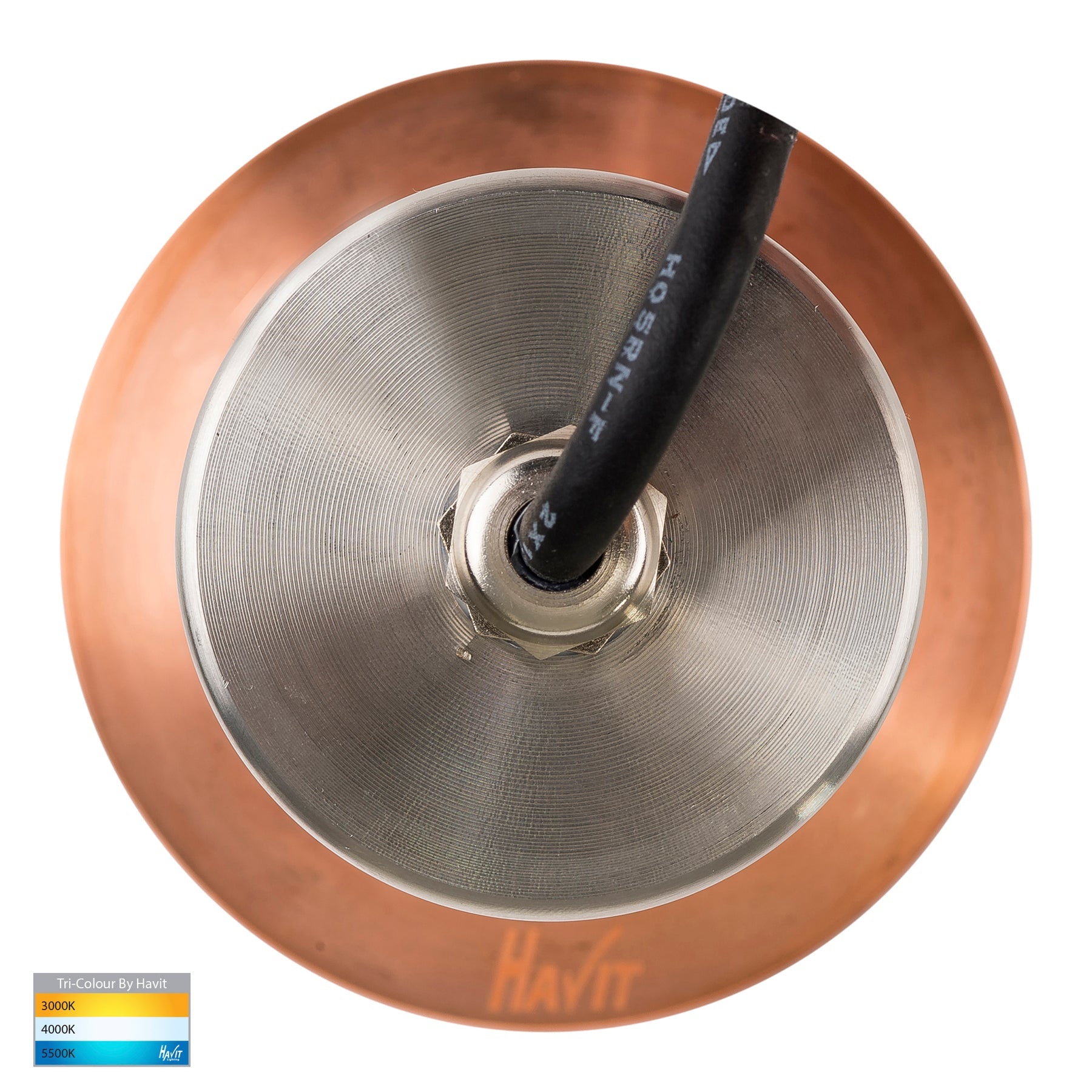 Havit Lighting Ollo Copper TRI Colour LED Step or Inground Light