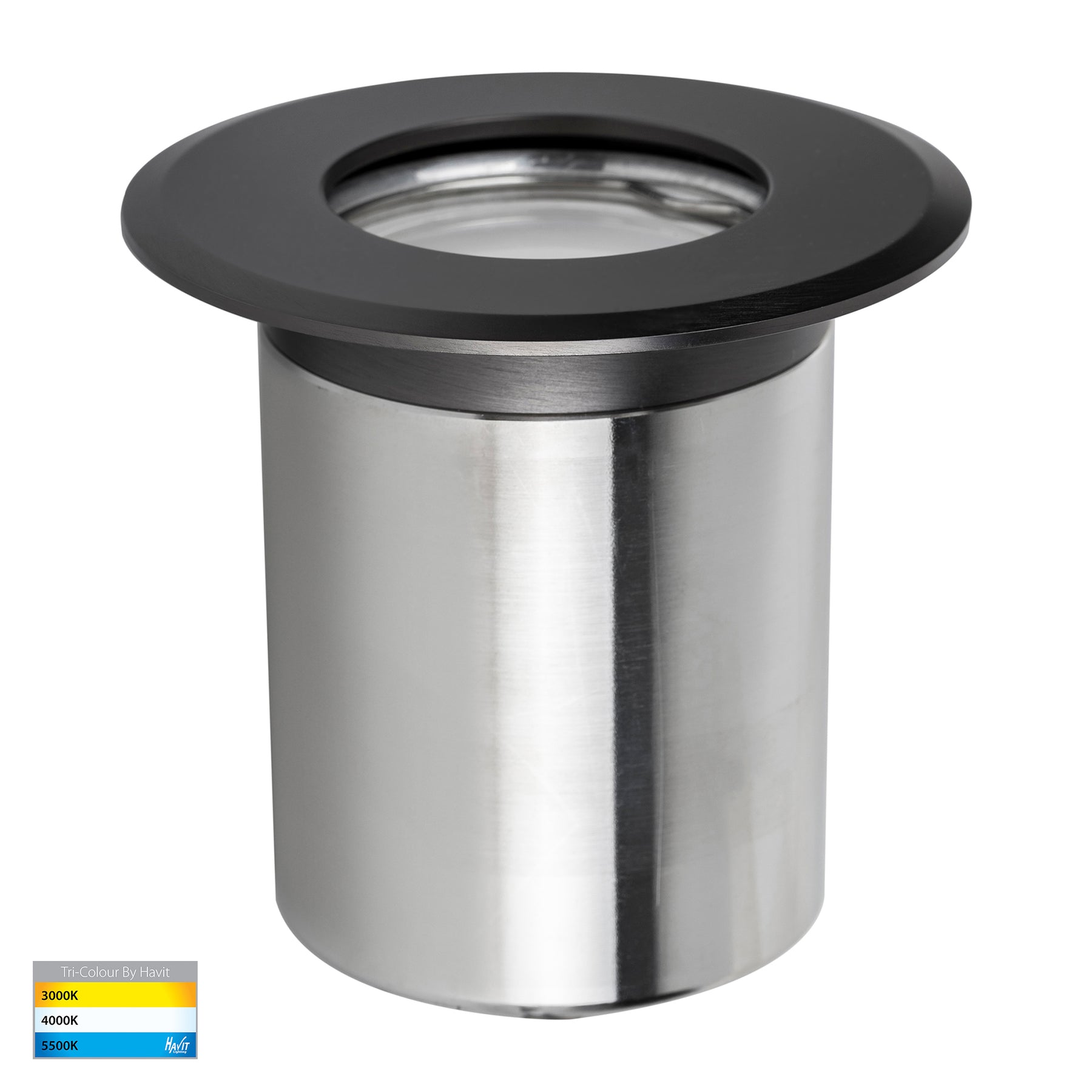 Havit Lighting Ollo Graphite Coloured Brass TRI Colour LED Wall or Inground Light