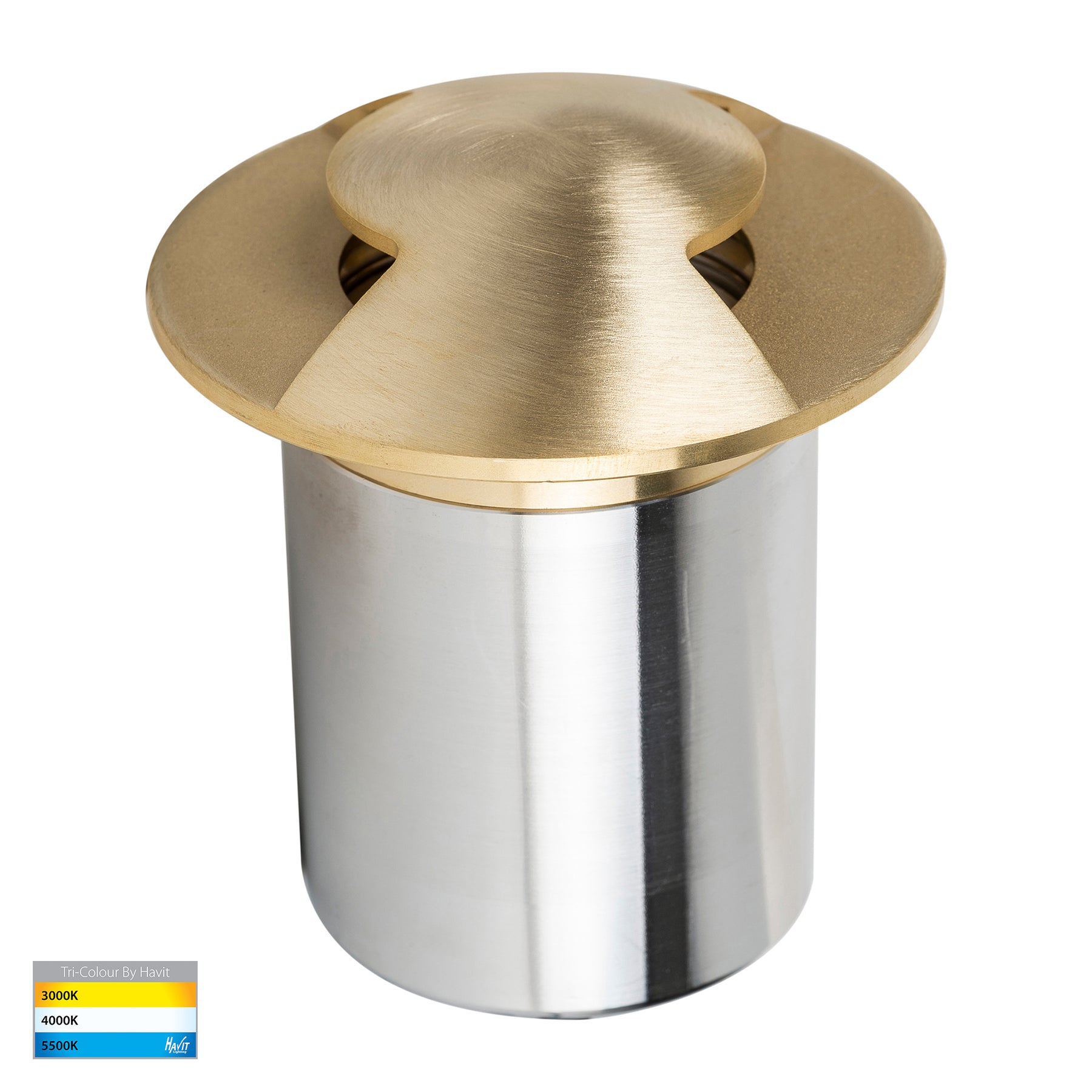 Havit Lighting Viale Brass TRI Colour LED Double Driveway Light