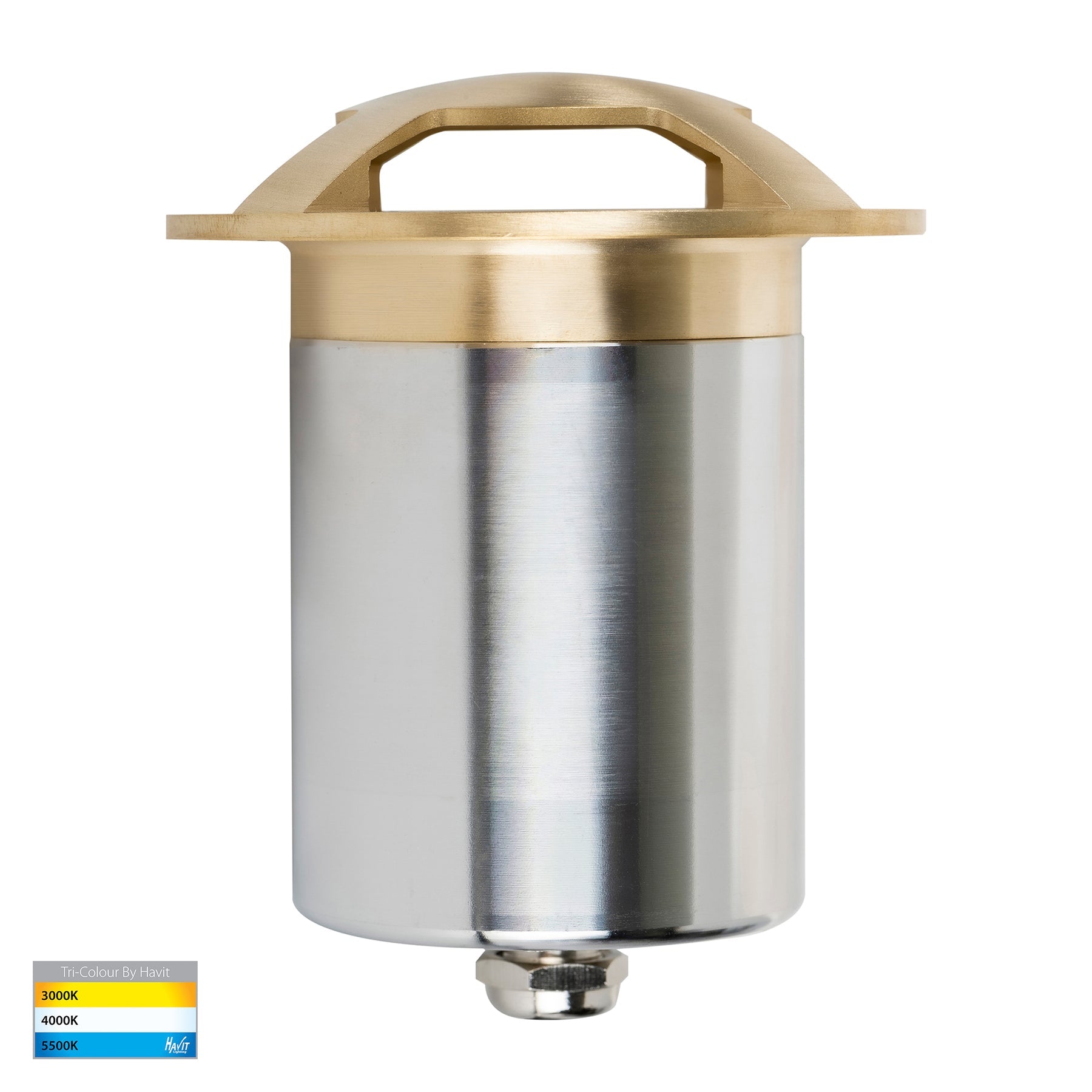 Havit Lighting Viale Brass TRI Colour LED Four Way Driveway Light
