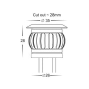 Havit Lighting Flame 316 Stainless Steel CCT Deck Lights