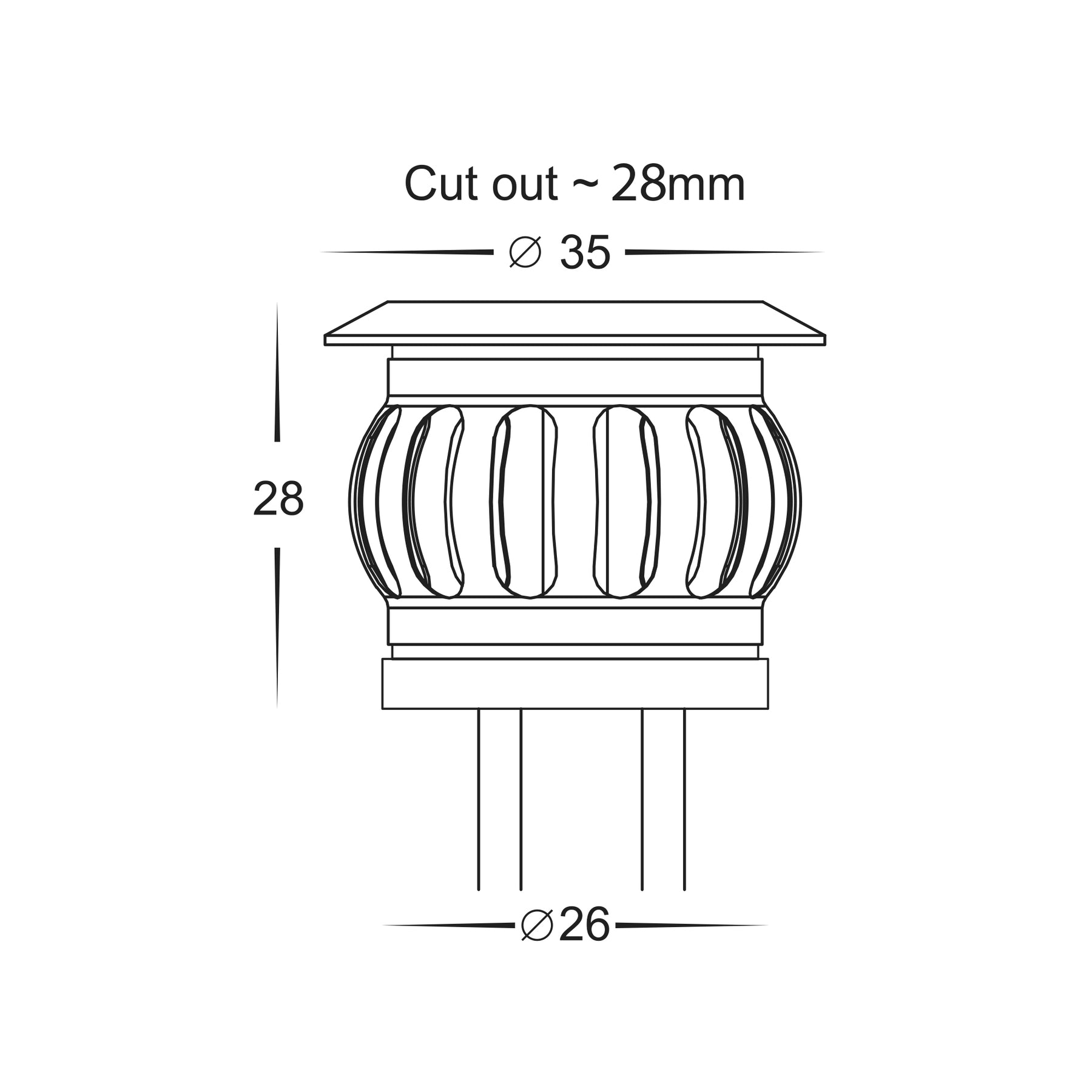 Havit Lighting Flame 316 Stainless Steel RGBCW Deck Lights