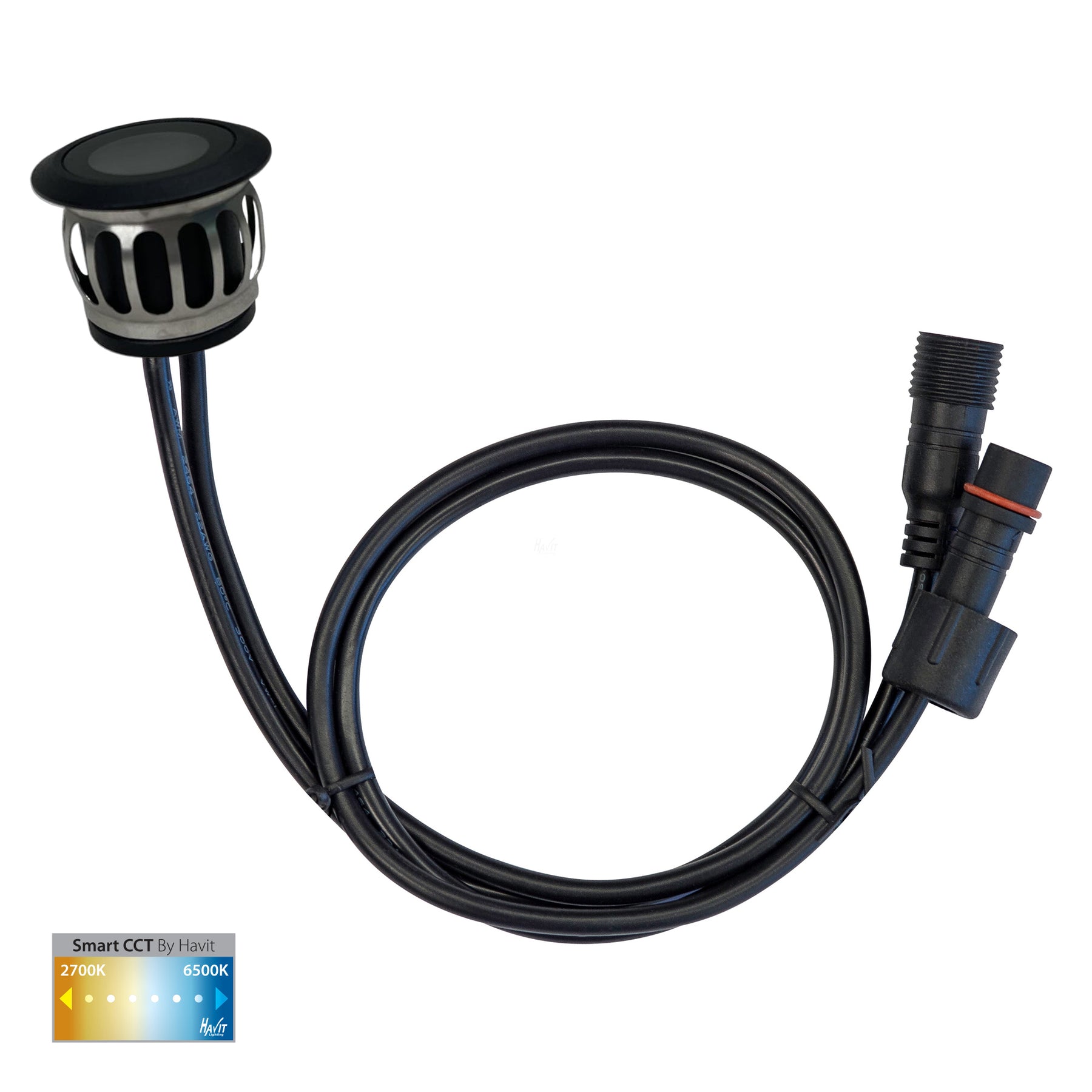 Havit Lighting Flame 316 Stainless Steel Black CCT Deck Lights