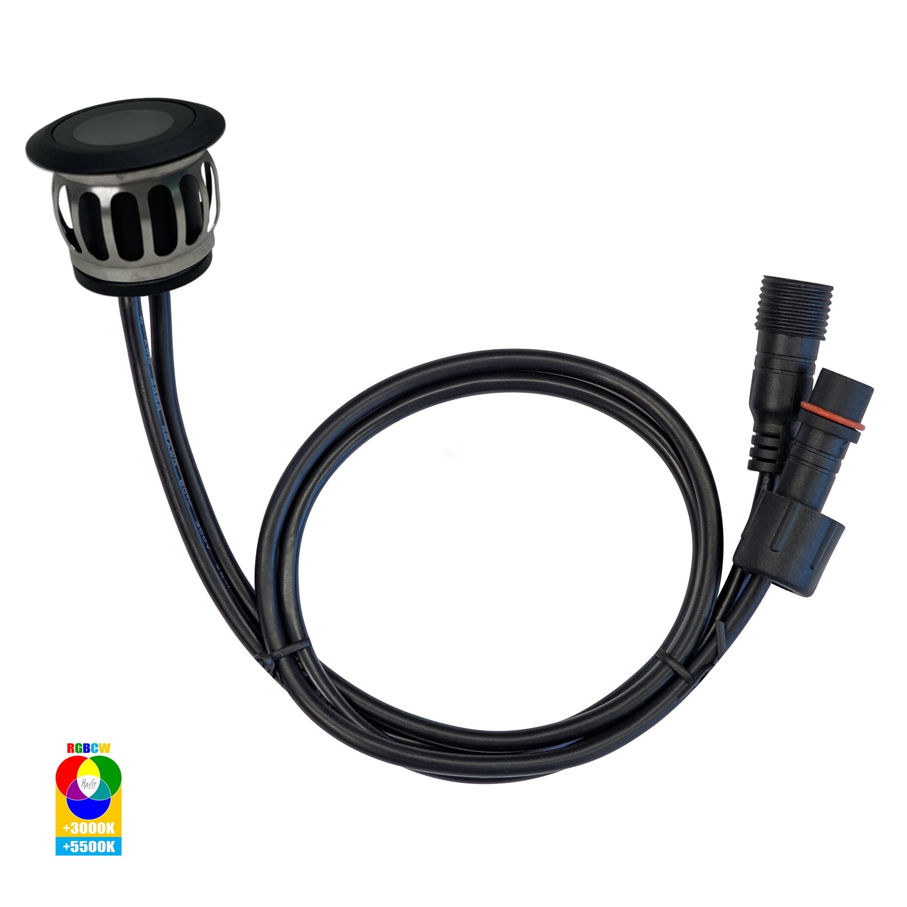Havit Lighting Flame 316 Stainless Steel Black RGBCW Deck Lights