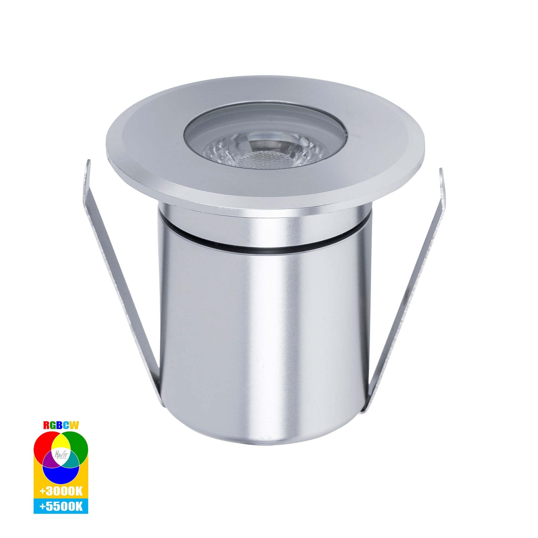 Havit Lighting Elite RGBCW Silver Aluminium LED Deck or Inground Lights