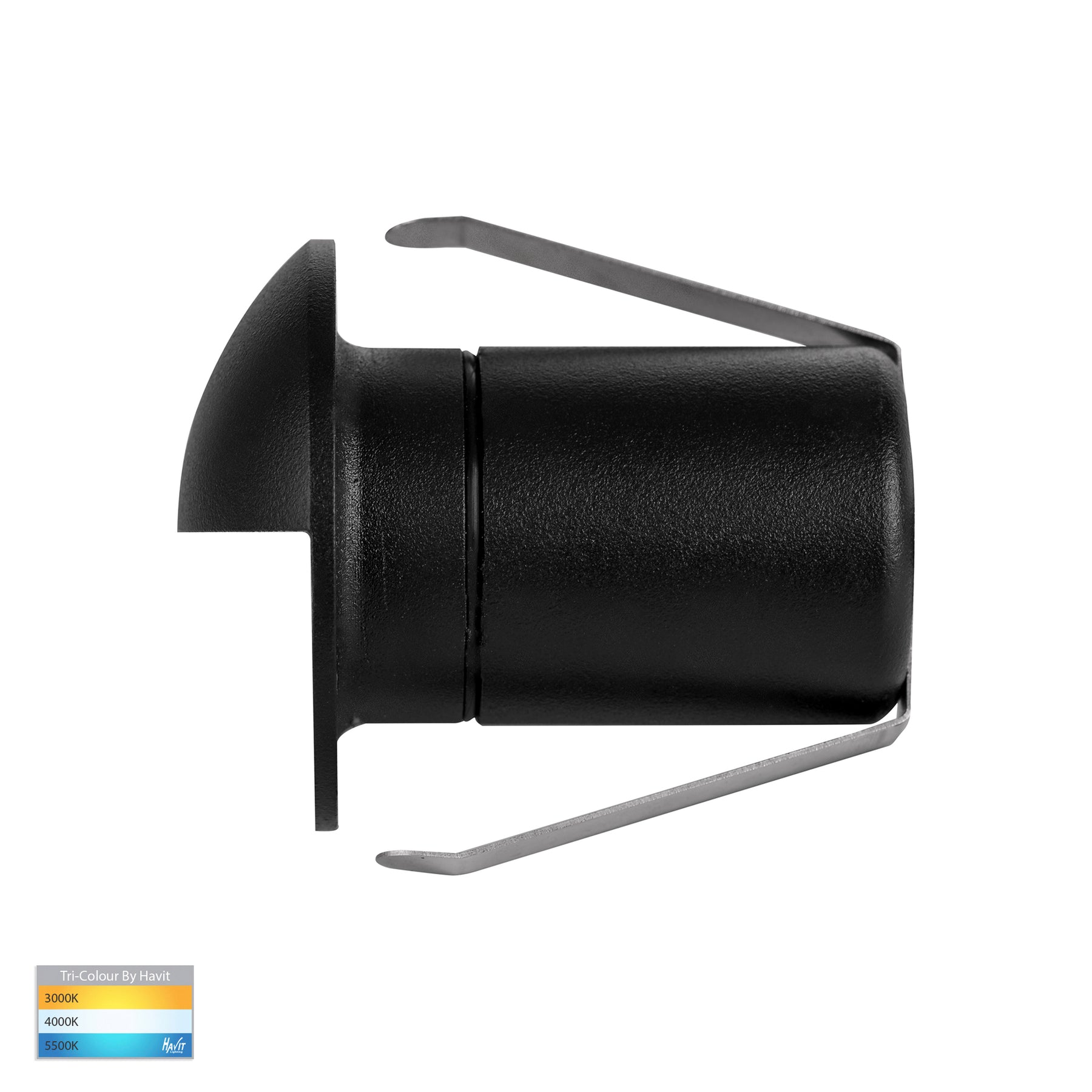 Havit Lighting Elite Black Aluminium LED Wall or Step Light with Eyelid