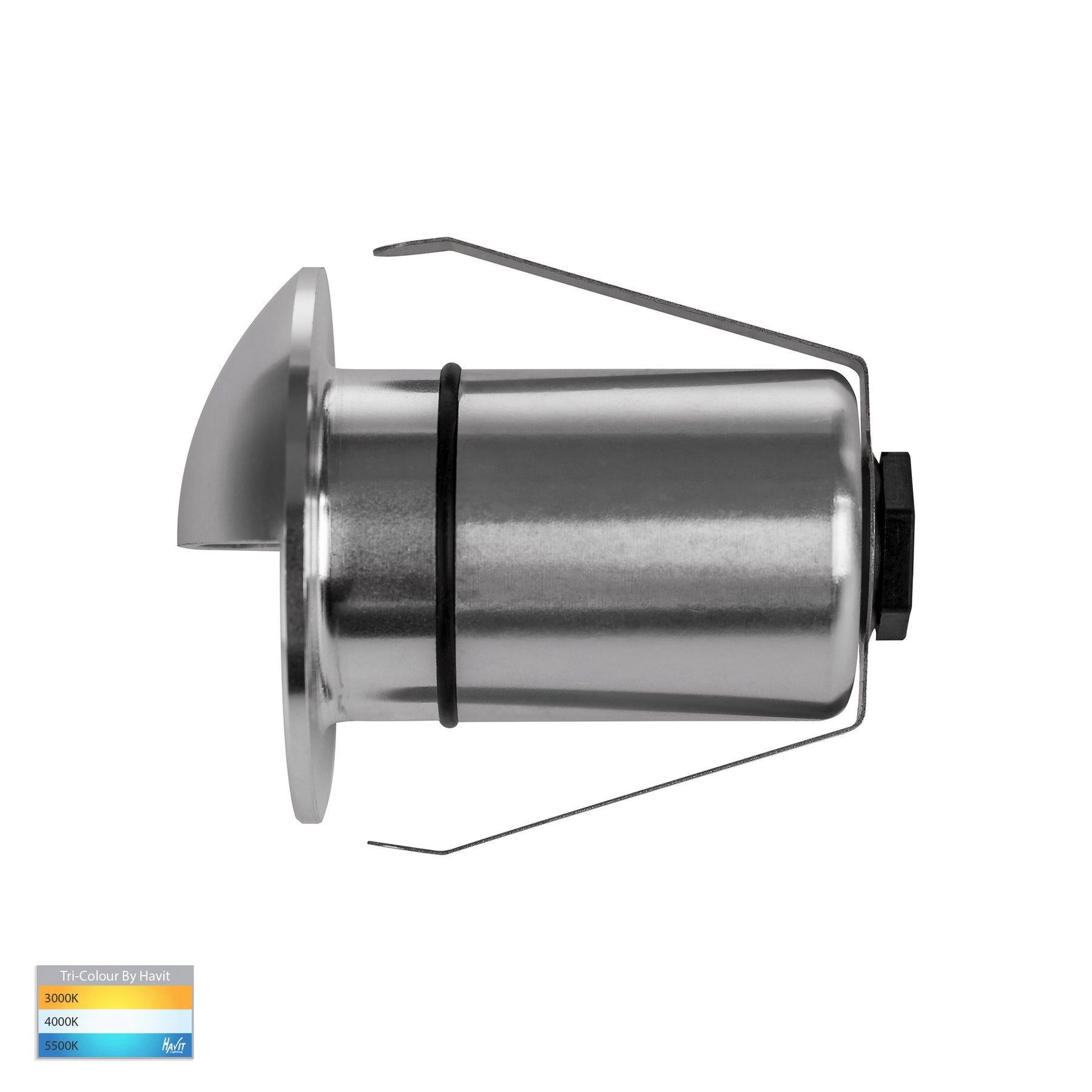 Havit Lighting Elite Silver Aluminium LED Wall or Step Light with Eyelid
