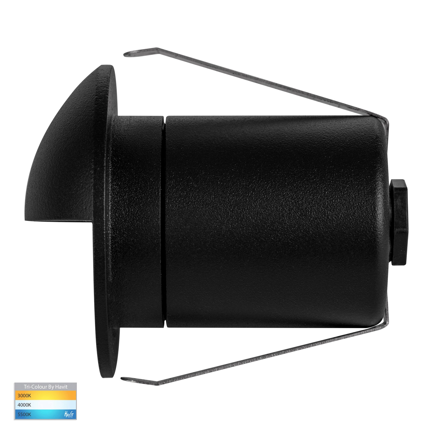 Havit Lighting Elite Black Aluminium LED Wall or Step Light with Eyelid