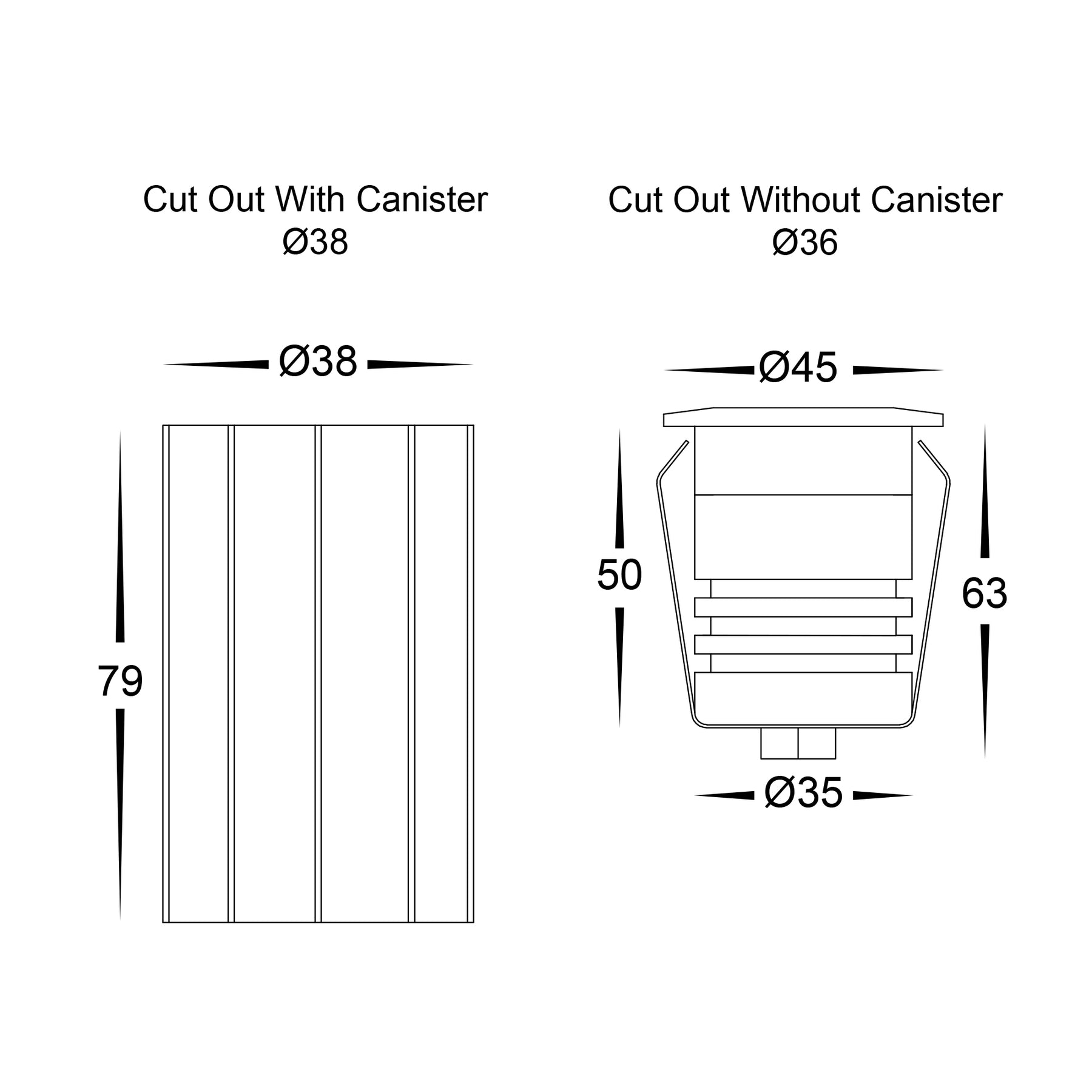 Havit Lighting Dek Black LED Deck or Inground Light